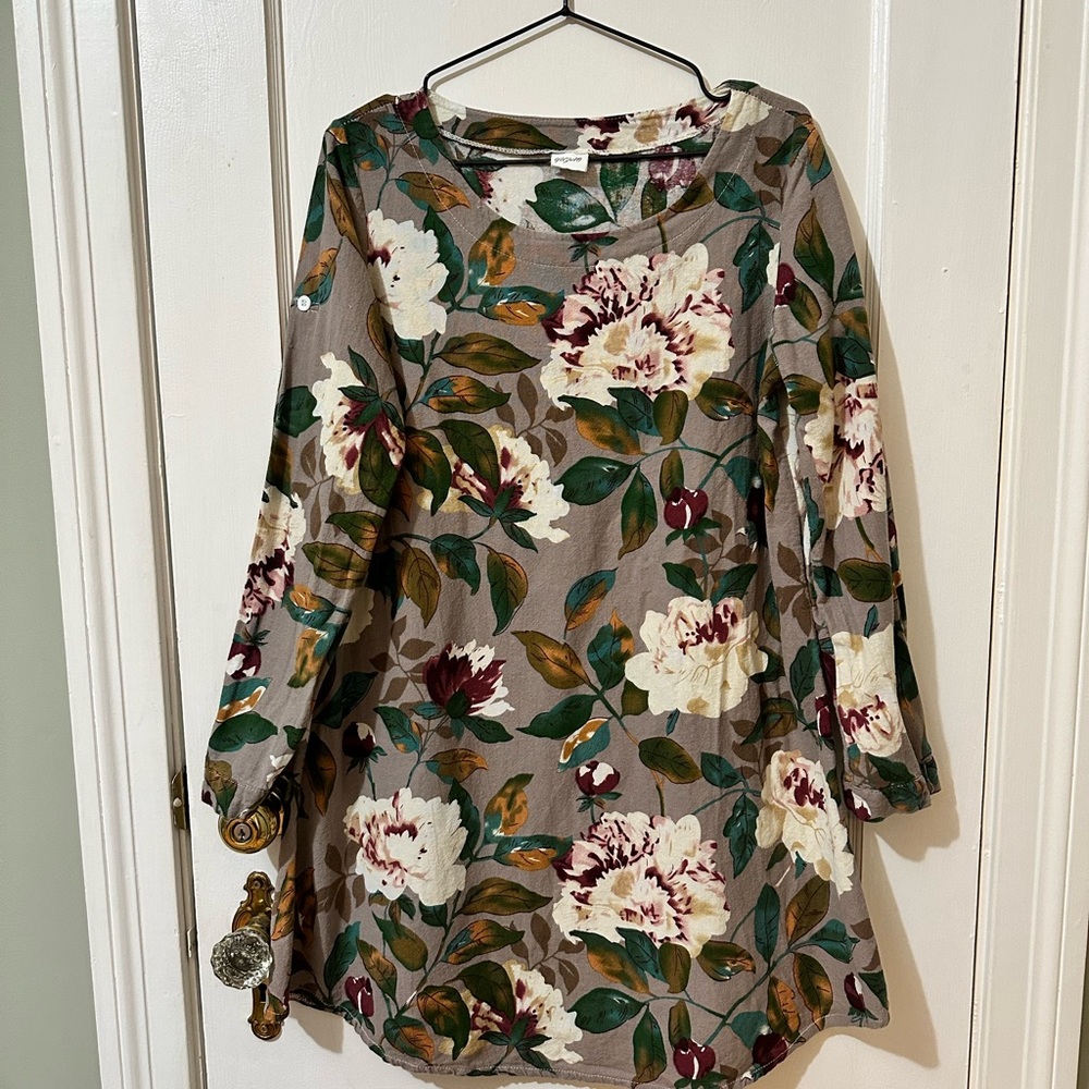 Floral Long Sleeve Dress
